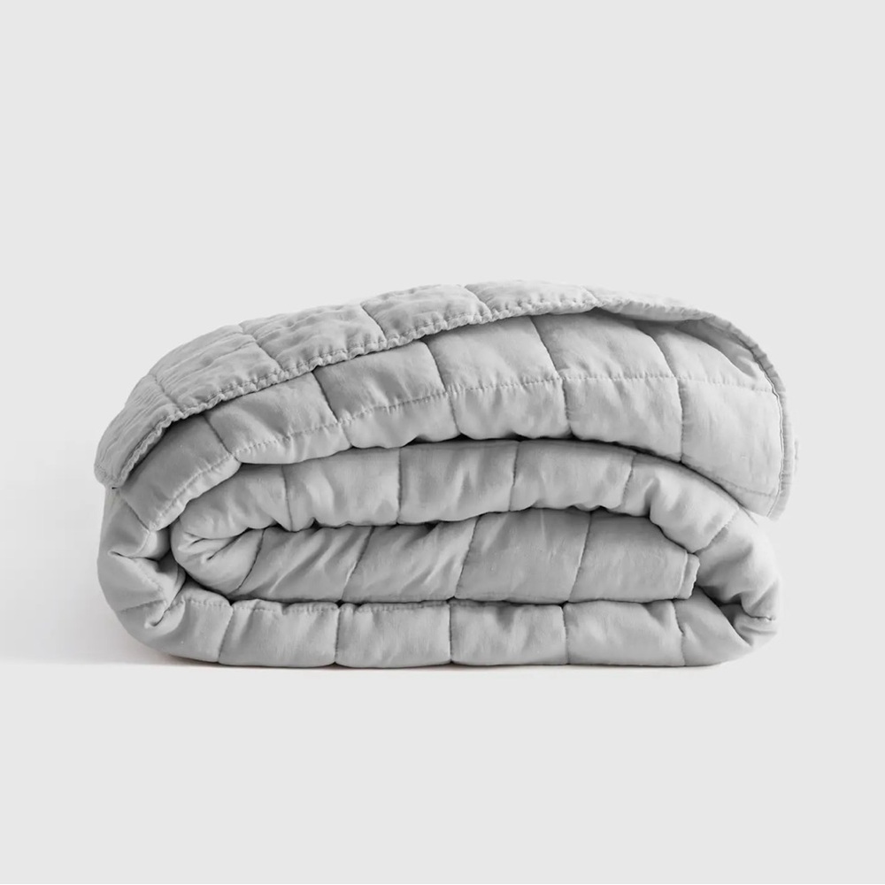 BNWT Quince European Linen Box Quilt KING/CAL KING